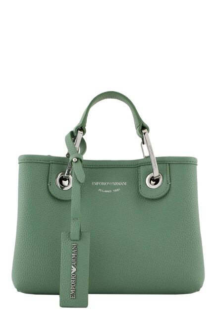 Сумка-шоппер с логотипированным ремнем  EMPORIO ARMANI