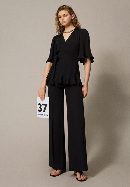 Брюки широкого кроя  TWINSET Milano