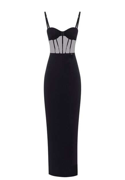 Платье Red Carpet из лёгкого крепа и тюля ELISABETTA FRANCHI