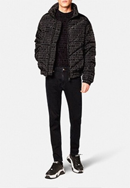 Футболка с вельветовым принтом  VERSACE JEANS COUTURE