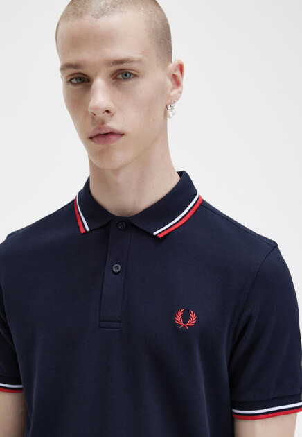 Поло FRED PERRY  - Хлопок - цвет синий