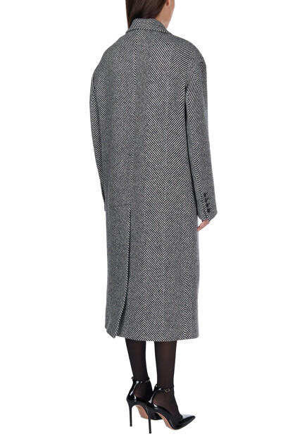Пальто ERMANNO SCERVINO  - Шерсть - цвет серый