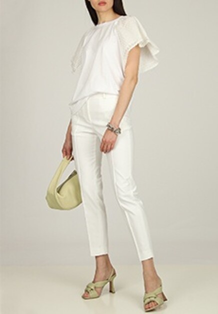 Блуза с кружевными рукавами  TWINSET Milano