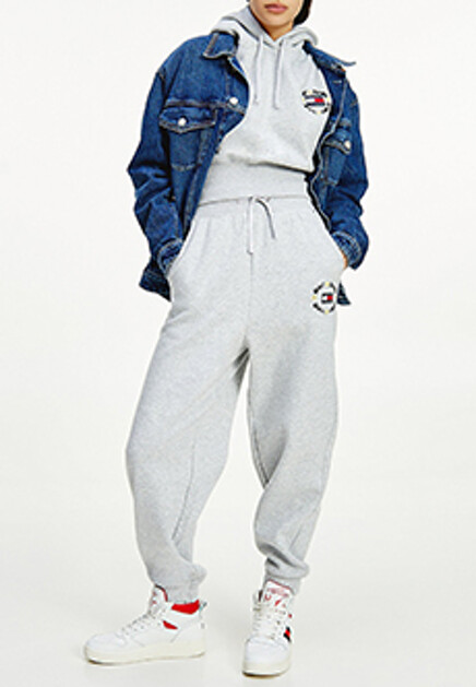 Укороченное худи с капюшоном TOMMY HILFIGER