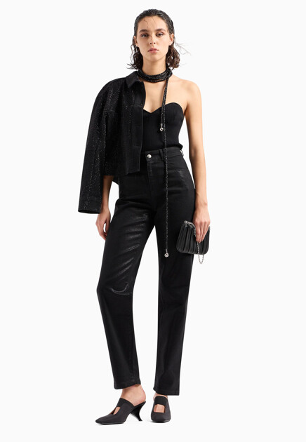Прямые свободные джинсы EMPORIO ARMANI - ИТАЛИЯ