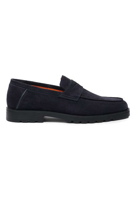 Замшевые лоферы SANTONI
