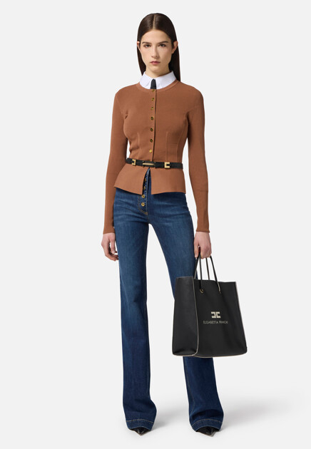 Приталенный кардиган ELISABETTA FRANCHI - ИТАЛИЯ
