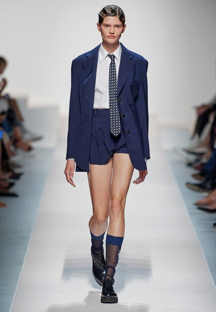 Пиджак ERMANNO SCERVINO  - Полиэстер - цвет синий