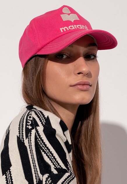 Бейсболка ISABEL MARANT  - Хлопок - цвет розовый