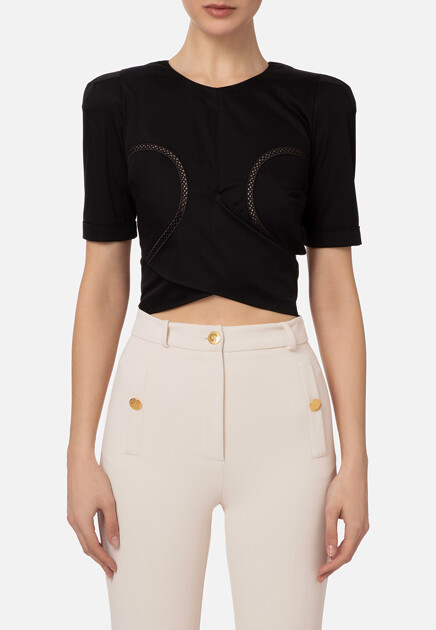 Топ с бантом ELISABETTA FRANCHI