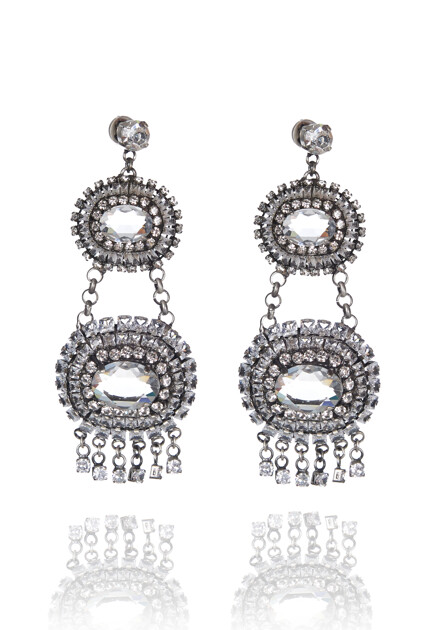 Серьги со стразами ERMANNO SCERVINO