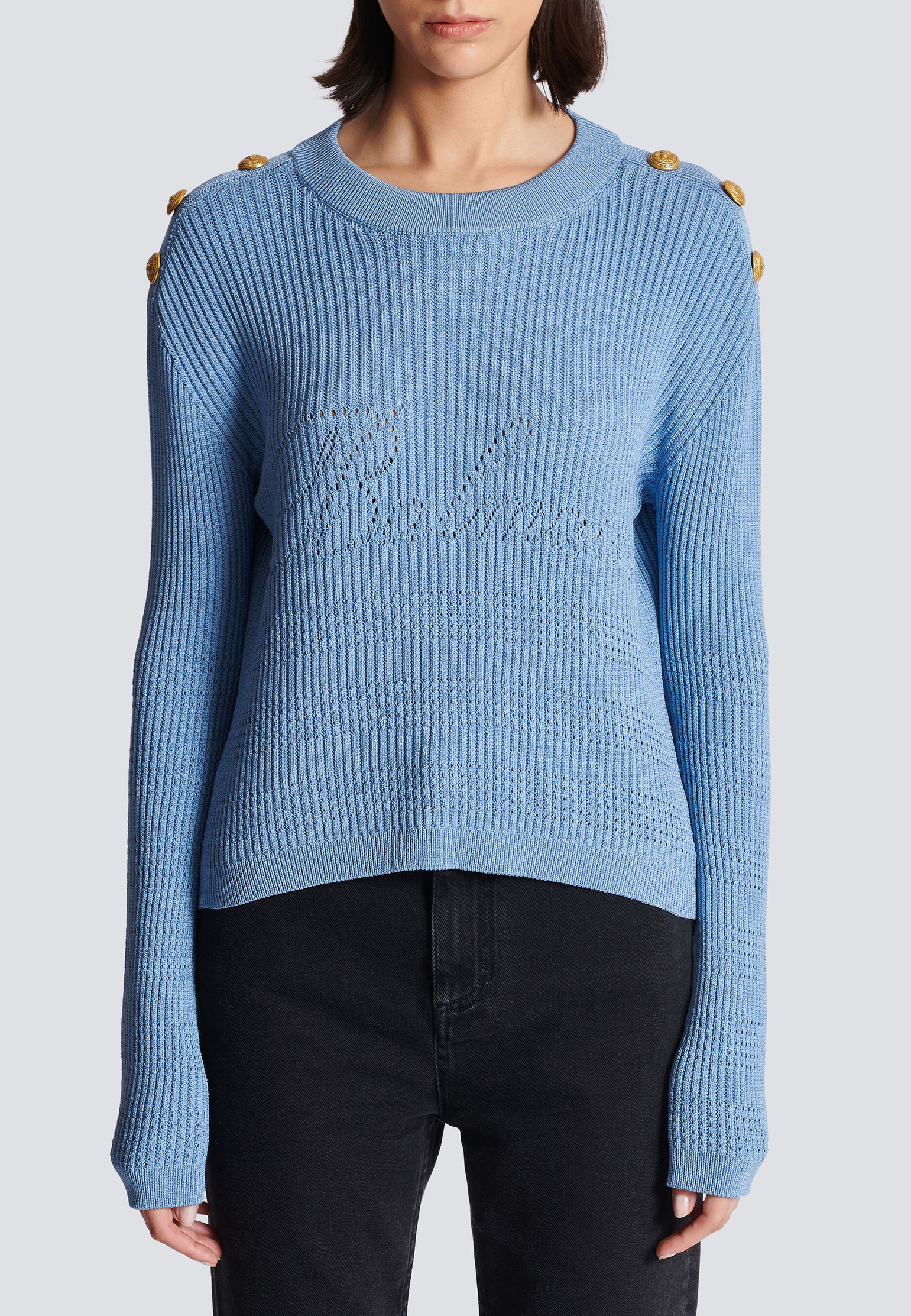 Джемпер с логотипом  BALMAIN