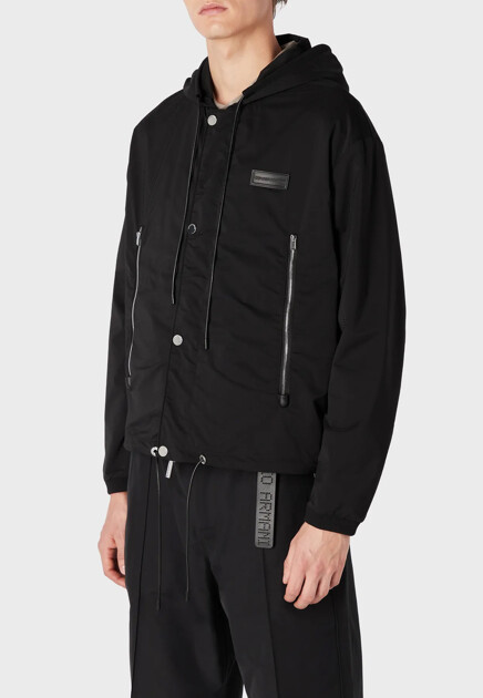 Ветровка EMPORIO ARMANI  - Полиэстер, Эластомультиэстер - цвет черный