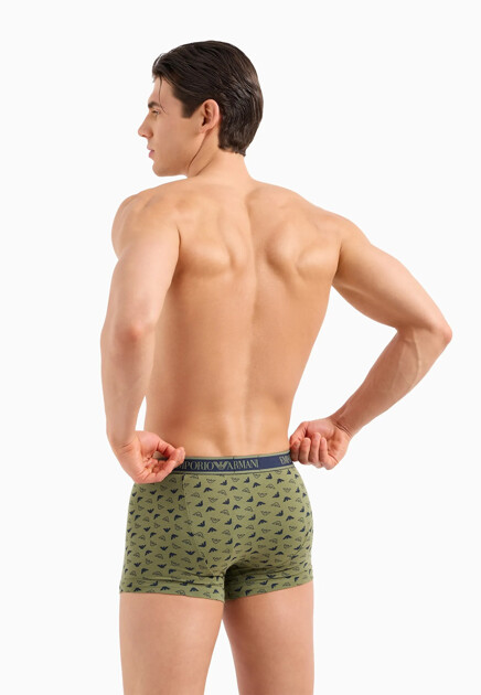 Комплект боксеров EMPORIO ARMANI Underwear  - Хлопок - цвет синий