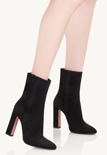 Замшевые ботильоны AQUAZZURA