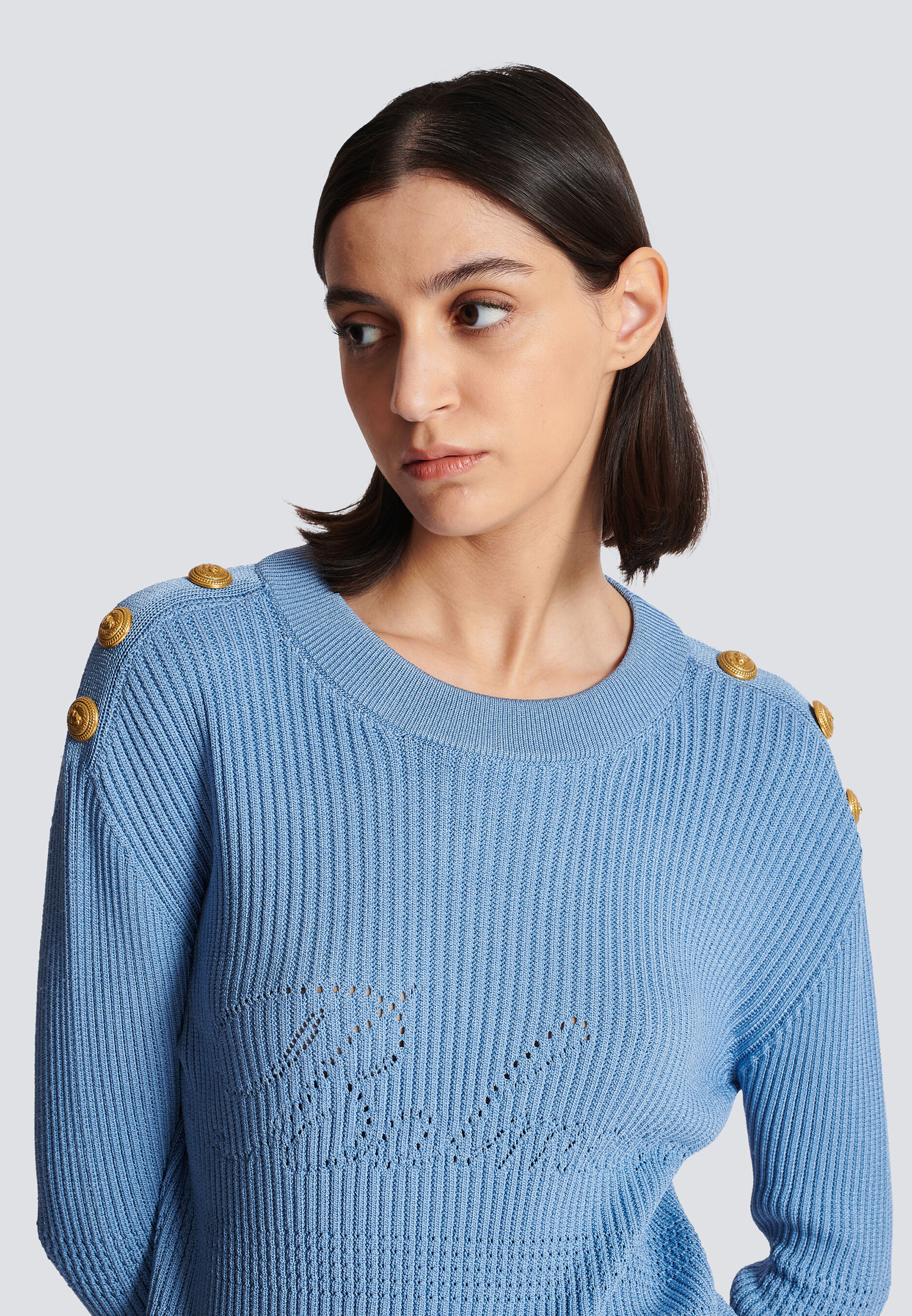 Джемпер с логотипом  BALMAIN - ФРАНЦИЯ