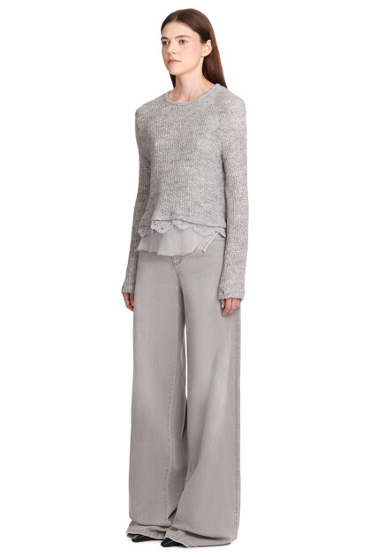 Джинсы ERMANNO SCERVINO  - Хлопок - цвет серый