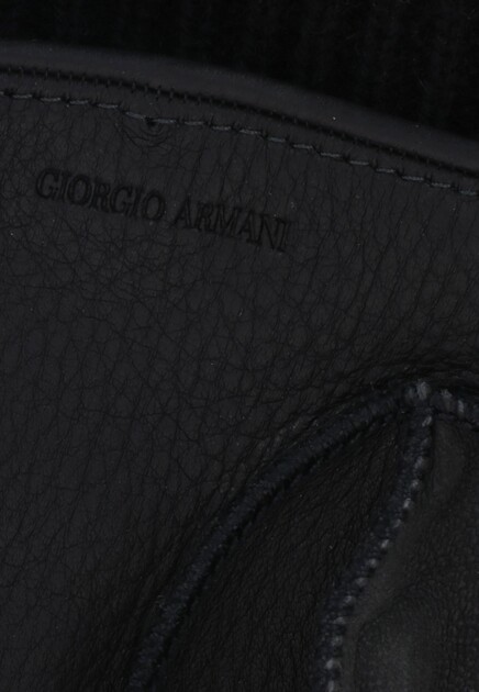 Перчатки GIORGIO ARMANI  - Кожа ягненка - цвет серый