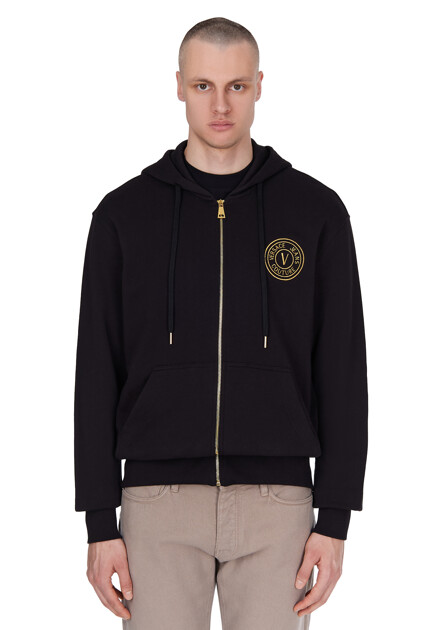 Толстовка VERSACE JEANS COUTURE  - Хлопок - цвет черный