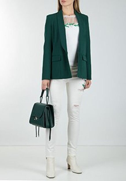 Белый джемпер BLUMARINE