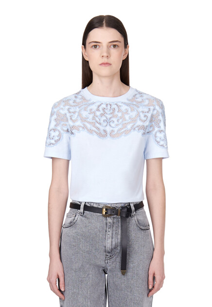 Футболка ERMANNO SCERVINO  - Хлопок