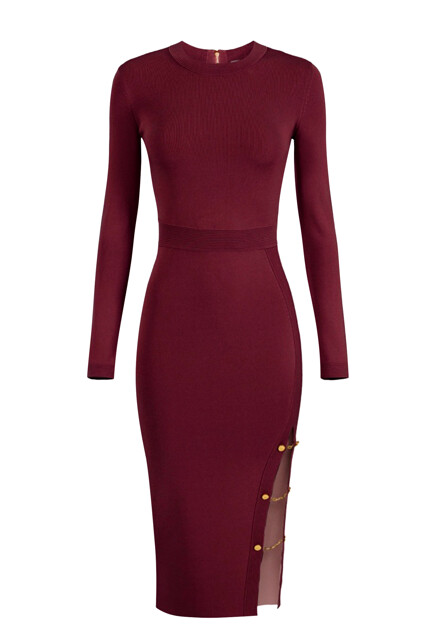 Платье с разрезом ELISABETTA FRANCHI