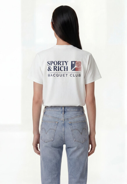 Футболка SPORTY&RICH  - Хлопок
