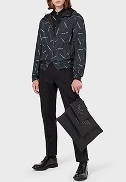 Черное поло EMPORIO ARMANI