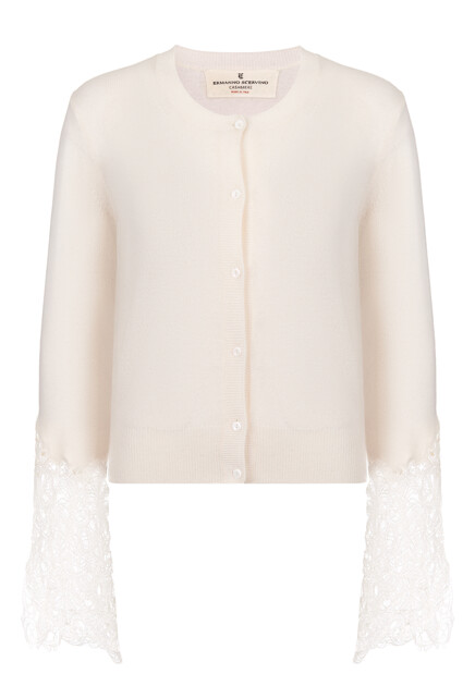 Кардиган с кружевными вставками  ERMANNO SCERVINO