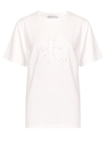 Футболка из хлопка ERMANNO SCERVINO