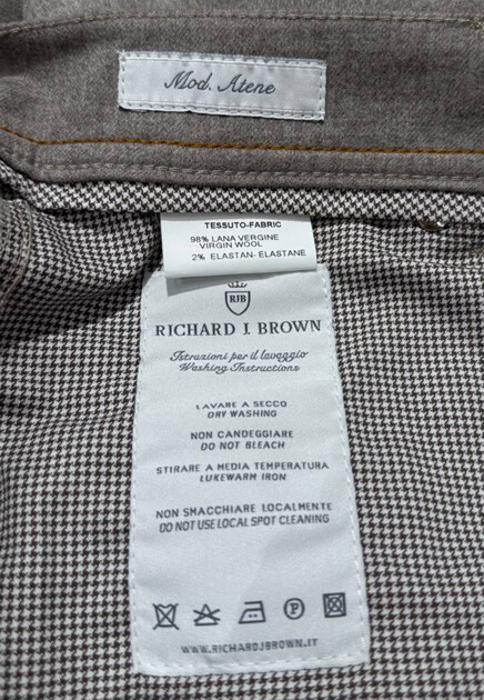 Брюки из шерсти RICHARD J. BROWN - ИТАЛИЯ