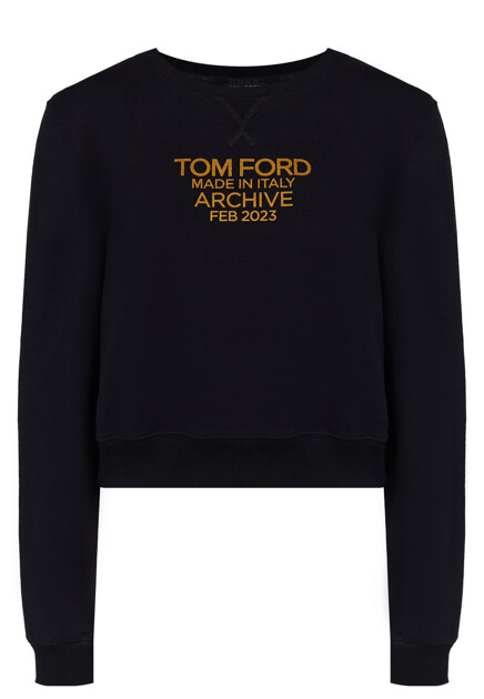 Хлопковый свитшот с Archive Logo TOM FORD