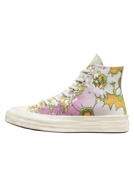 Хайтопы CONVERSE  - Текстиль - цвет розовый