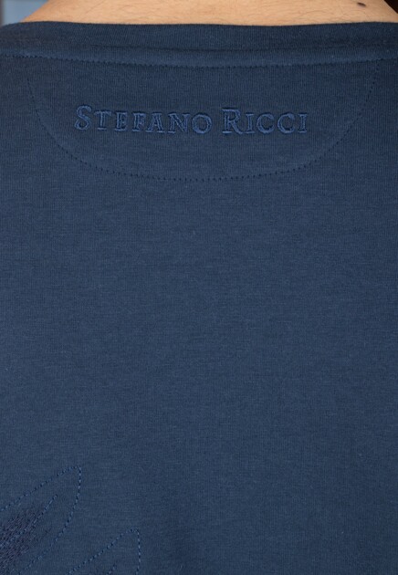 Футболка с длинным руковом из смеси модала и хлопка STEFANO RICCI