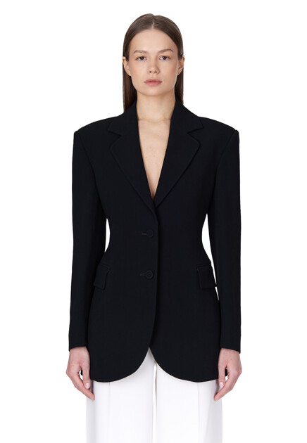 Жакет ERMANNO SCERVINO  - Вискоза, Ацетат - цвет черный