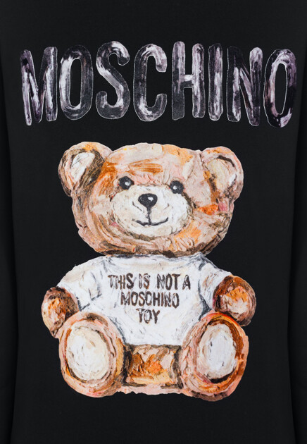 Платье MOSCHINO  - Хлопок - цвет черный