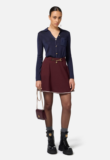 Боди из глянцевой вискозы ELISABETTA FRANCHI