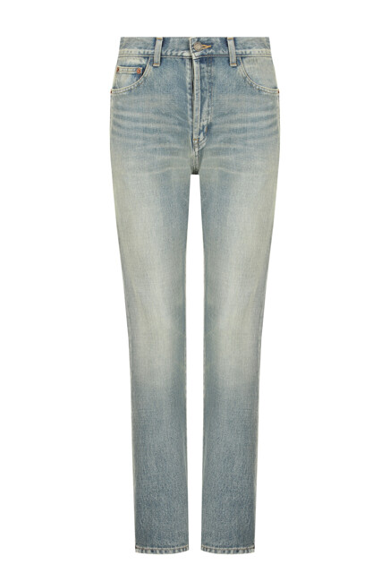 Джинсы с эффектом washed out SAINT LAURENT