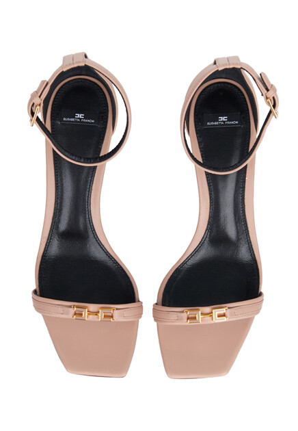 Босоножки ELISABETTA FRANCHI  - Кожа - цвет бежевый