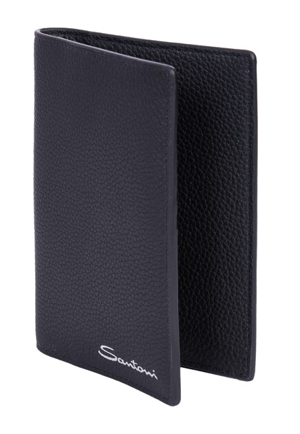 Черный чехол для паспорта SANTONI - ИТАЛИЯ