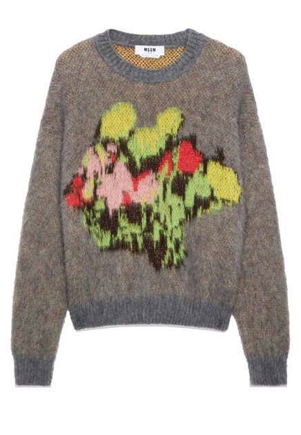Джемпер с интарсией MSGM