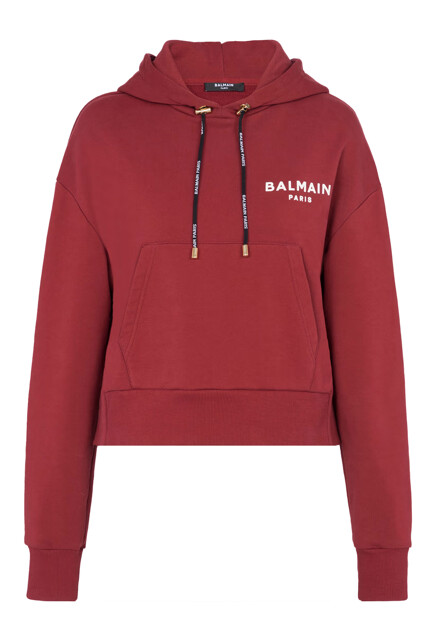Укороченное худи BALMAIN
