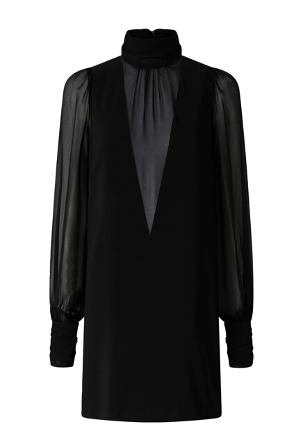 Платье с шифоновыми вставками PINKO