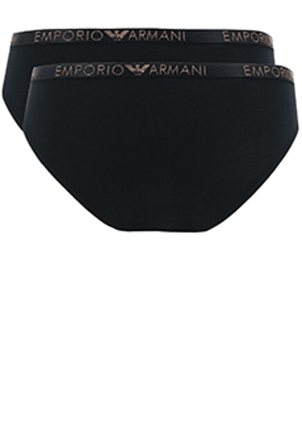 Черные трусы из хлопка EMPORIO ARMANI
