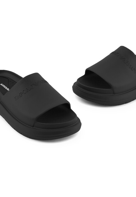 Сланцы EMPORIO ARMANI  - Полиамид - цвет черный
