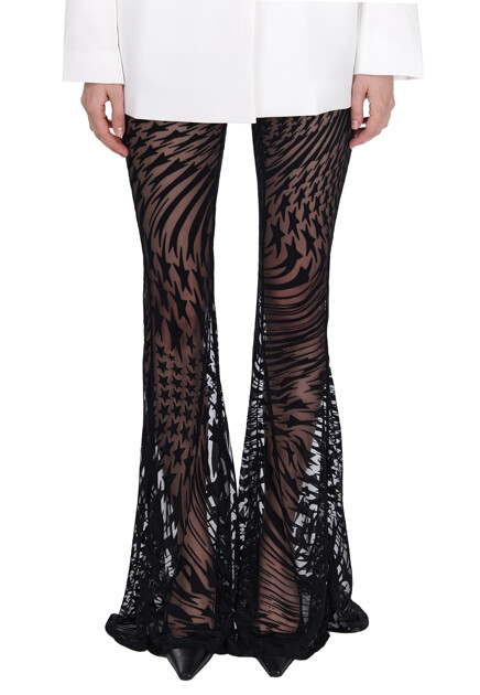 Ажурные брюки клёш MUGLER