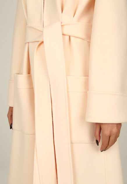 Шерстяное пальто с отложным воротником JIL SANDER