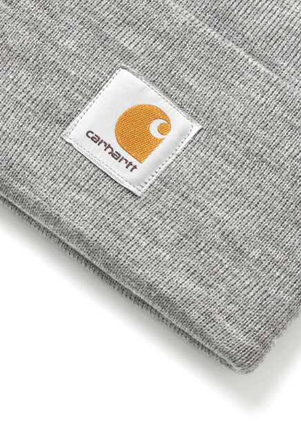 Серая шапка-бини с логотипом  CARHARTT WIP - США