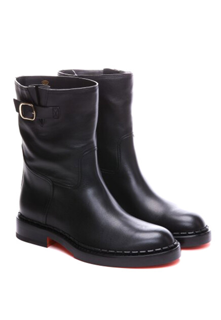 Сапоги из гладкой кожи  SANTONI