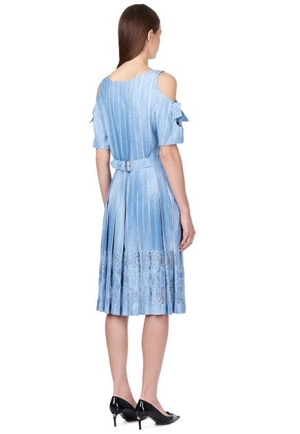 Сарафан ERMANNO SCERVINO  - Вискоза - цвет голубой